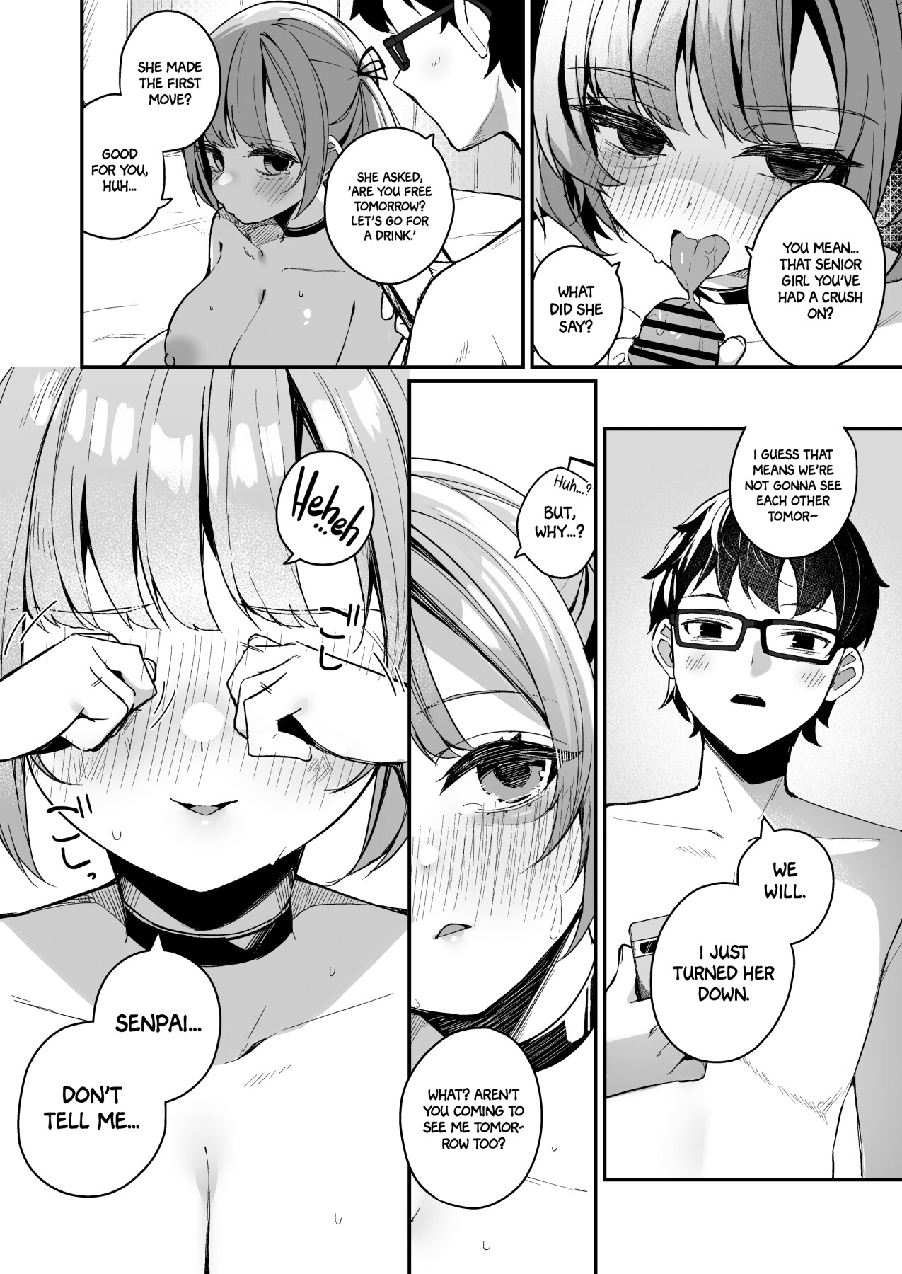 Hentai Manga Comic-Love advice is almost always about sex, right!? ~A story about crossing the line and having sex with a bad friend and junior~-Read-25